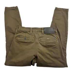 G-Star RAW Pants Mens 28 x 26 Brown Skinny Chino Slim Fit Casual Pockets Logo